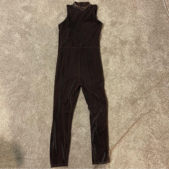 Fabletics Velour Mock-Neck 7/8 Jumpsuit - Picture 1 of 6